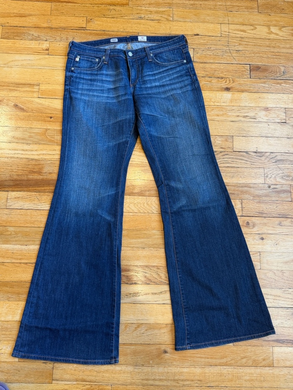AG Belle flare jean. Wide bell bottom
